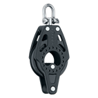[H2601] HARKEN, poulie simple Carbo, 57mm, émerillon, manille, ringot