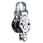 [H407] HARKEN, poulie double, 16mm, fixe, ringot