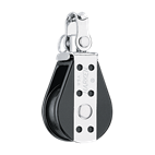 [H166] HARKEN, poulie simple Bullet, 29mm, émerillon, manille