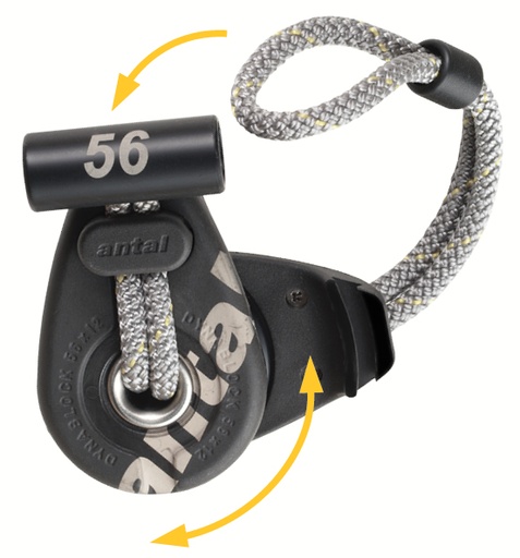 [AT56DBS] ANTAL, Poulie ouvrante, avec loop, 56mm