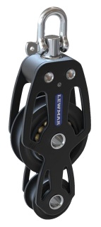 [L29195031] LEWMAR, poulie violon, HTX, 50mm, émerillon, alu