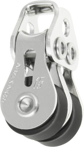 [RF15202] RONSTAN, poulie micro, Double, 15mm